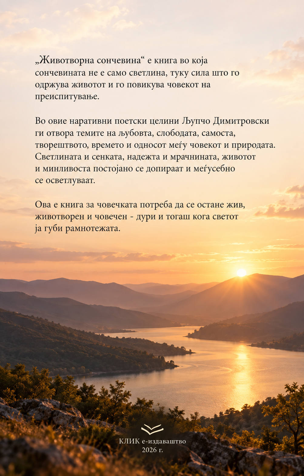 Задна корица: Животоврона сончевина